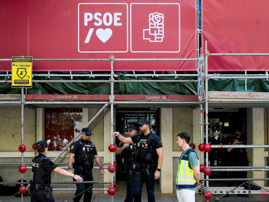 Escándalo en Madrid: Guardia Civil registra sede del PSOE mientras Sánchez apoya a Zapatero