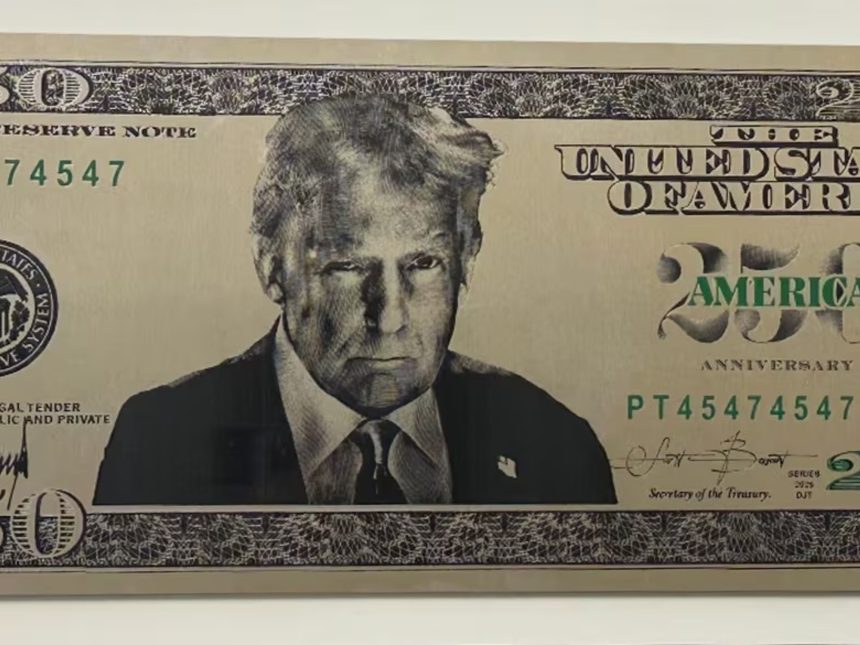 EE.UU. planea billete de 250 dólares con la imagen de Trump