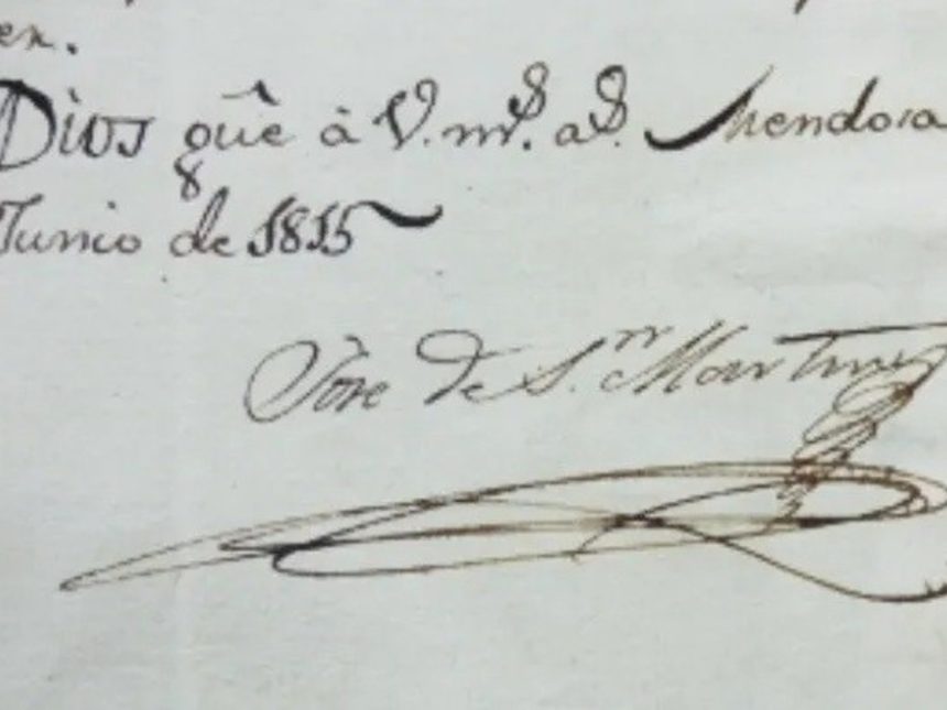Descubren 200 documentos históricos de San Martín y próceres en subasta