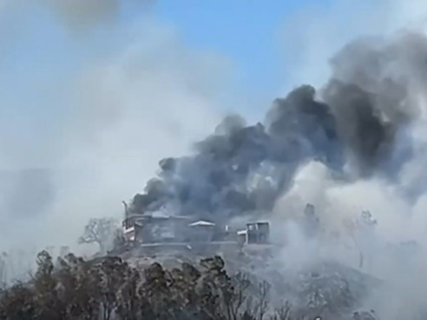 Impactante relato de una streamer durante el devastador incendio en el sur