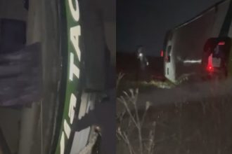 Accidente en Ruta 7: Micro vuelca cerca de Carmen de Areco, 20 heridos
