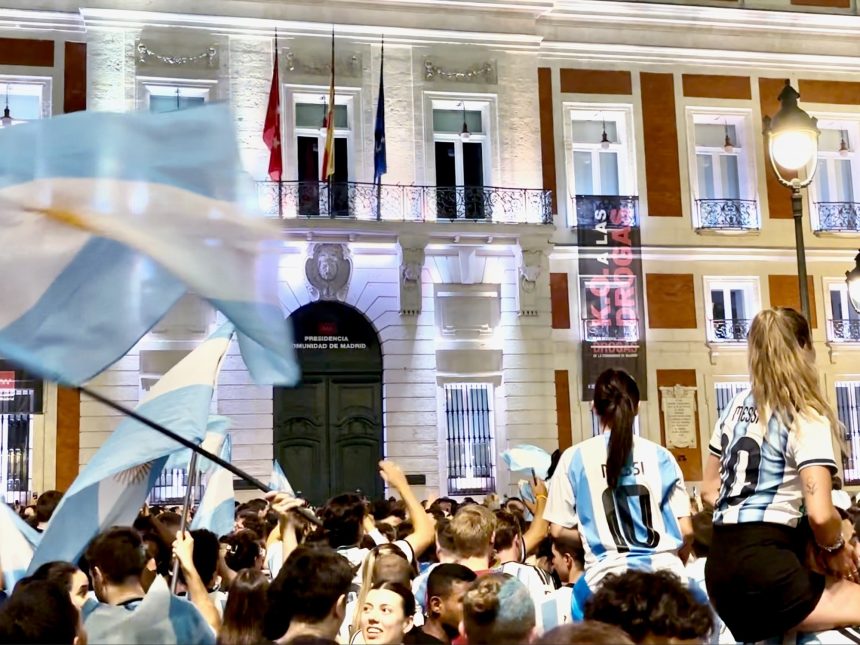 Residentes argentinos en España piden respeto en la final del Mundial
