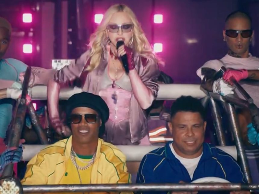 Madonna deslumbró en el entretiempo del Mundial 2026 con Ronaldo