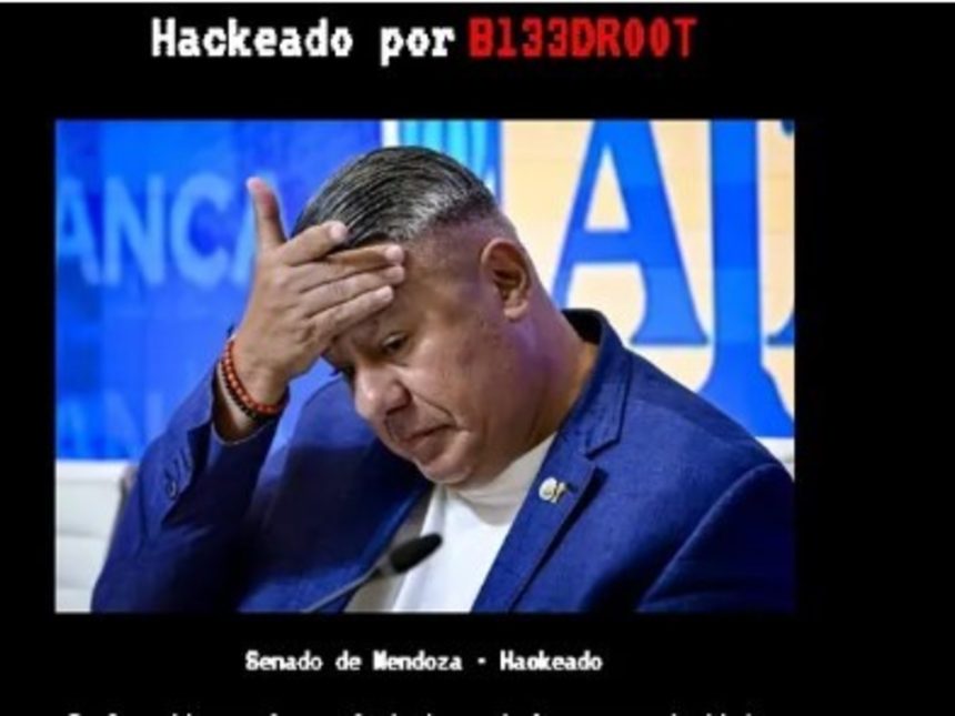 Impactante ciberataque: hackean página del Senado con foto de Tapia