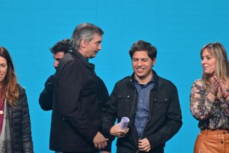 Intentos del peronismo: Un acto por Evita une a Kicillof y Máximo