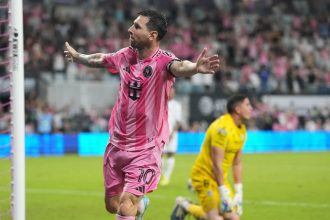 Lionel Messi, imparable en su debut en la Leagues Cup: doblete en un tiempo y remontada vs San Luis de México
