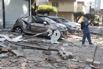 Pánico y edificios con graves daños: los videos del terremoto que sacudió a Colombia