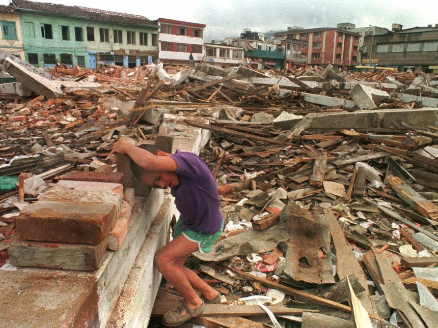 Terremoto en Colombia: el recuerdo de  la tragedia del gran sismo de 1999 en la ciudad de Armenia