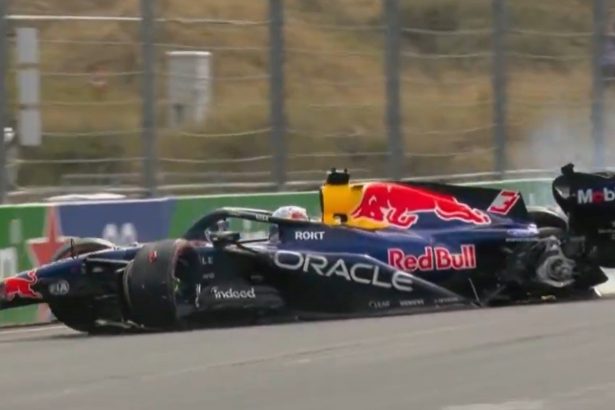 Max Verstappen y una triste despedida a Zandvoort: sufrió un brutal accidente en la primera vuelta del último GP de Países Bajos