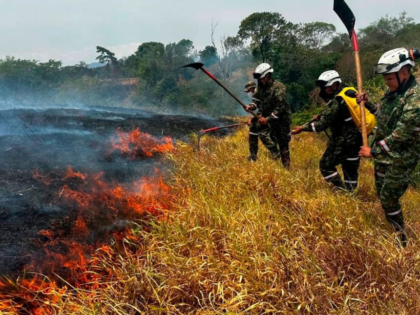 Después del terremoto, los incendios forestales arrasan miles de hectáreas en Colombia y el gobierno acusa a  “manos criminales”